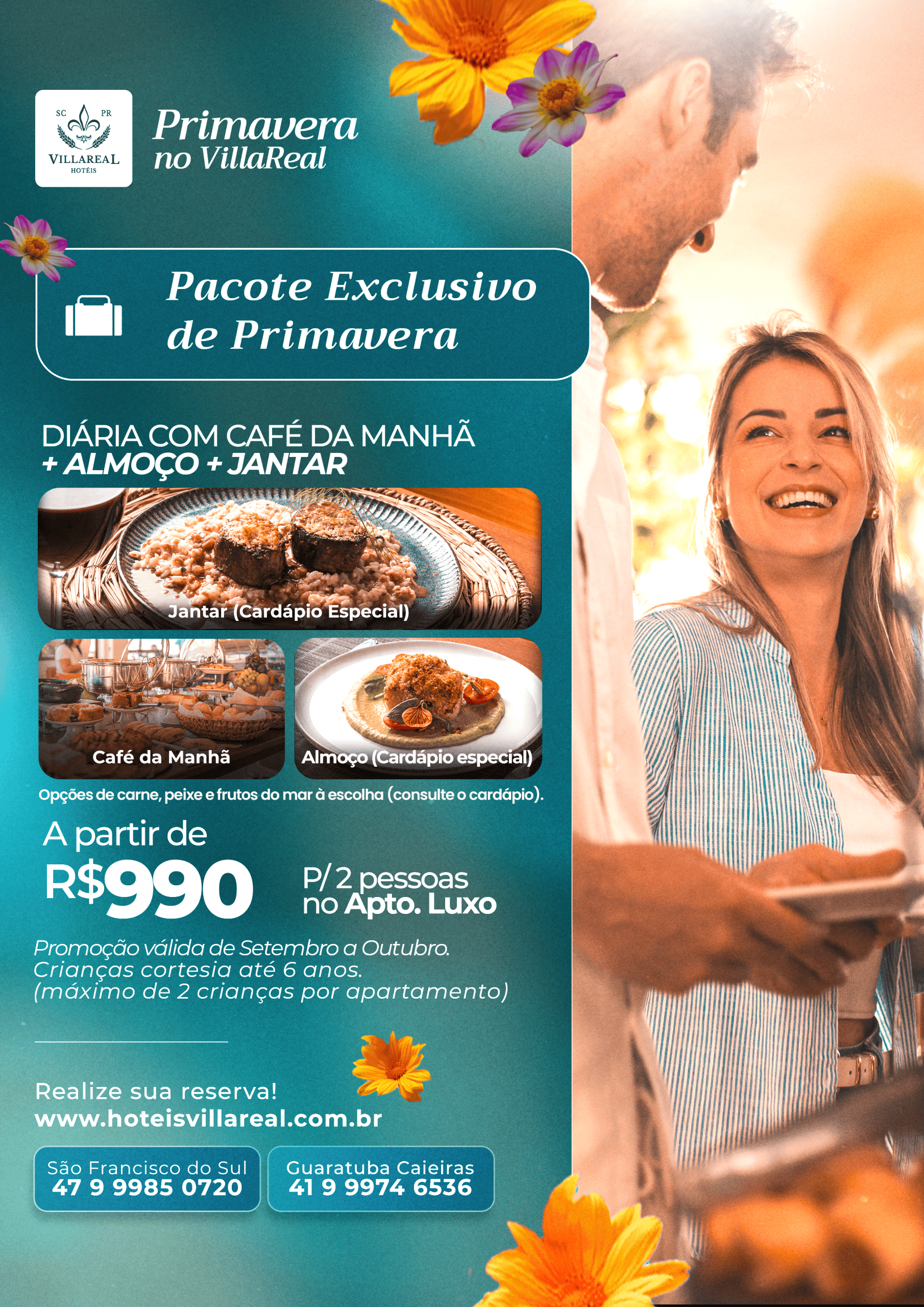 Pacote Especial de Primavera - Menu Completo
